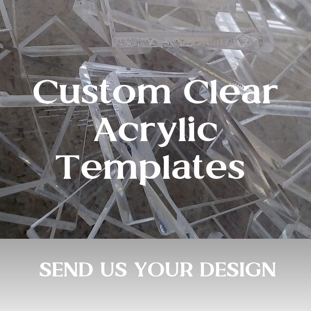 Custom Acrylic Templates Designed for Handmade Wallets, Bags and Soft Goods