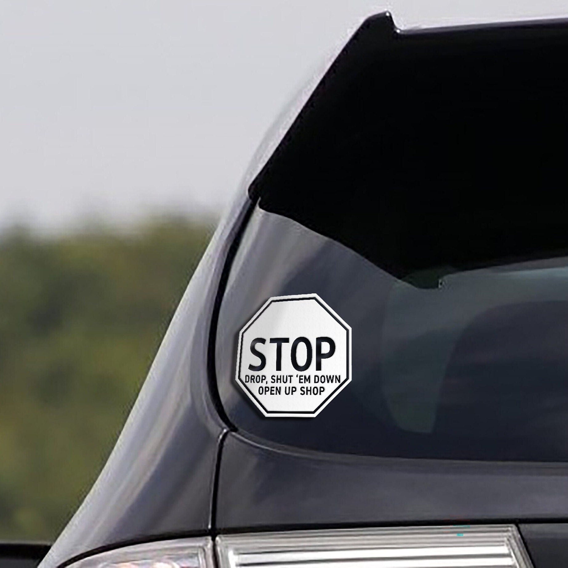 Stop, Drop, Shut 'Em Down Decal